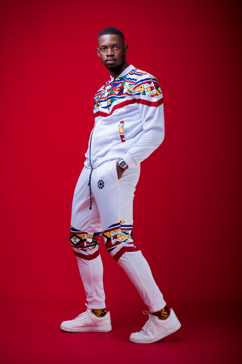 Ladies - Mehluli White Tracksuit Set – Chepa Streetwear